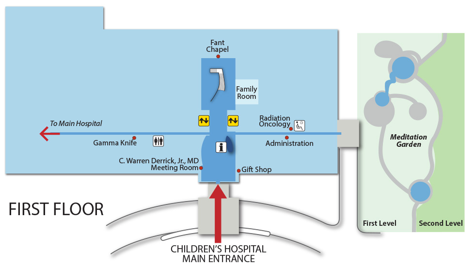 Children's Hospital–Midlands Campus Map | Prisma Health Children's Services